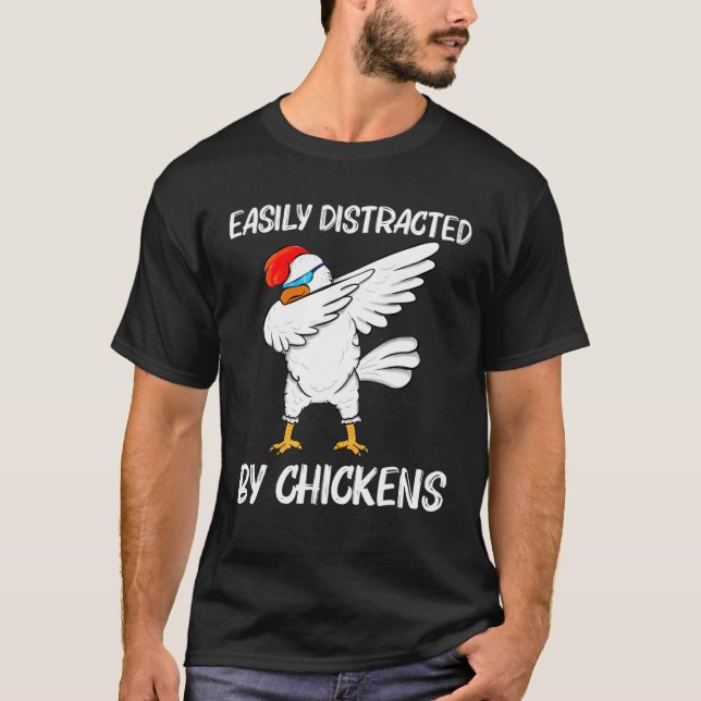 Cool Chicken Design For Men Women Rooster Animal B T-Shirt (Front)
