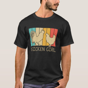 Cool Chicken For Girls Kids Rooster Hen Lover Chic T-Shirt