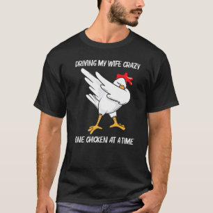 Cool Chicken For Men Dad Dabbing Domestic Fowl Pou T-Shirt