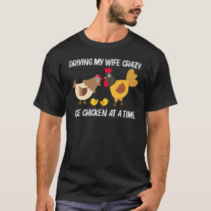 Cool Chicken For Men Dad Rooster Hen Chicks Poultr T-Shirt