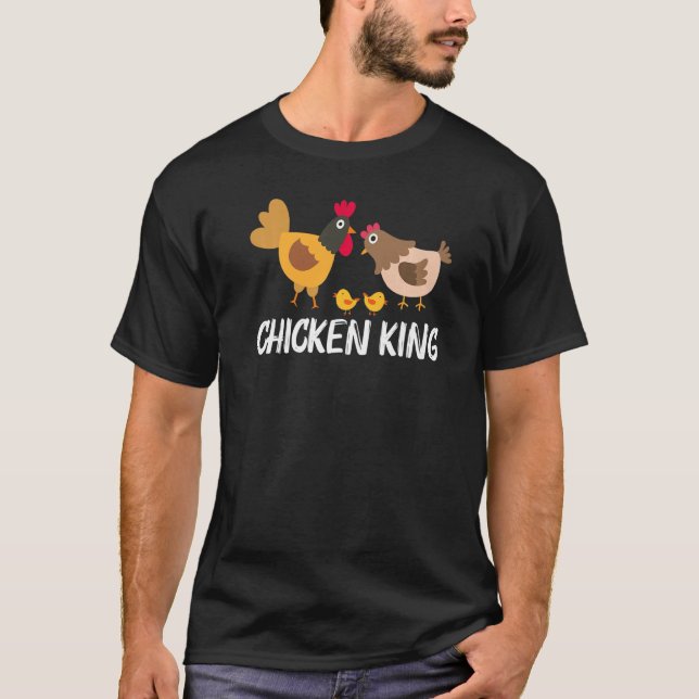 Cool Chicken For Men Dad Rooster Hen Chicks Poultr T-Shirt (Front)