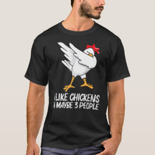 Cool Chicken For Men Women Dabbing Domestic Fowl P T-Shirt
