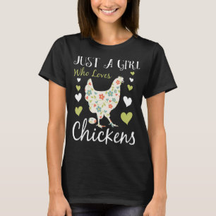Cool Chicken For Women Girls Chicken Farmer Lovers T-Shirt
