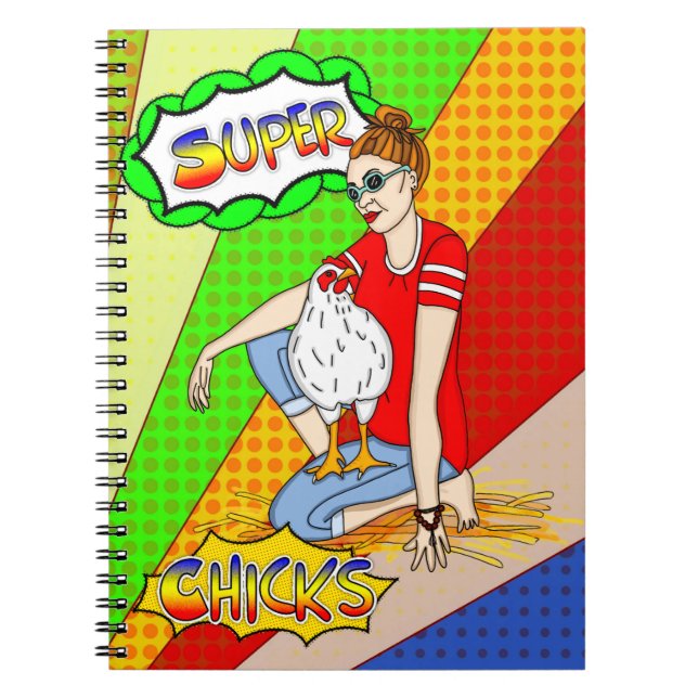 Cool Chicks | Chicken Wall Art  Notebook (Front)