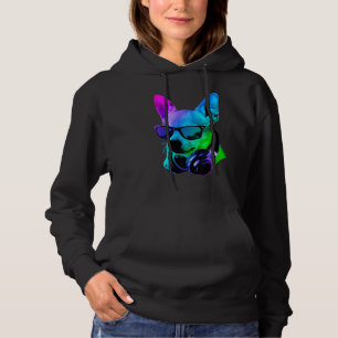 Cool Chihuahua With Headphones And Sunglasses Hoodie
