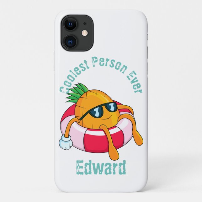 Cool Chill Pineapple Case-Mate iPhone Case (Back)