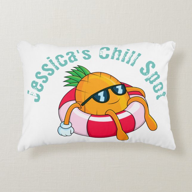 Cool Chill Pineapple Decorative Cushion (Front)