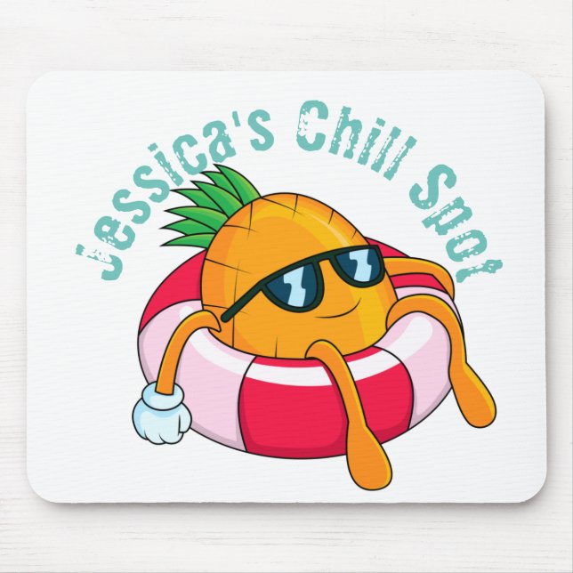 Cool Chill Pineapple Mouse Pad (Front)