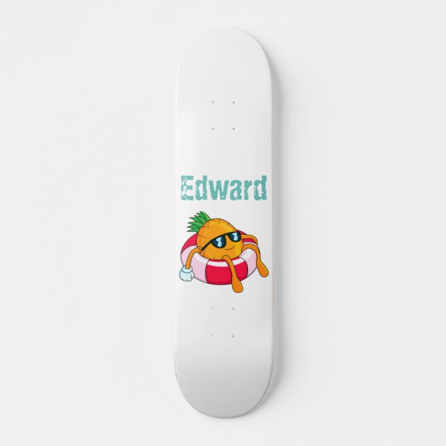 Cool Chill Pineapple Skateboard (Front)