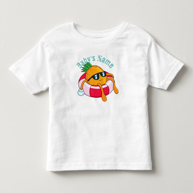 Cool Chill Pineapple Toddler T-Shirt (Front)