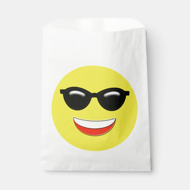 Cool Chill Sunglasses Emoji Favour Bag (Front)