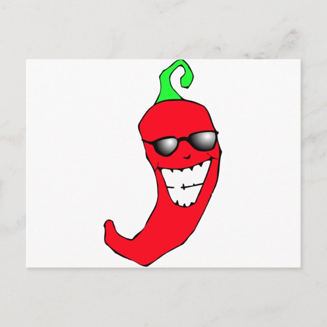 Cool Chilli Pepper Postcard (Front)