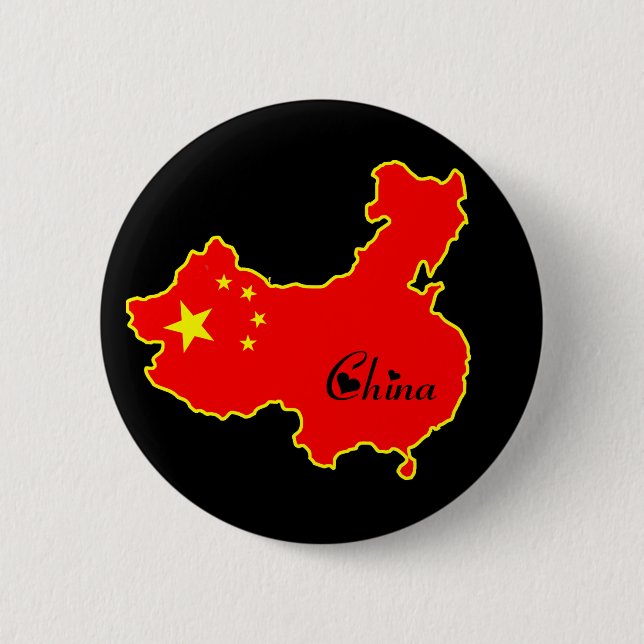 Cool China 6 Cm Round Badge (Front)