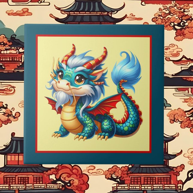 Cool china dragon lovers  ceramic tile (Creator Uploaded)