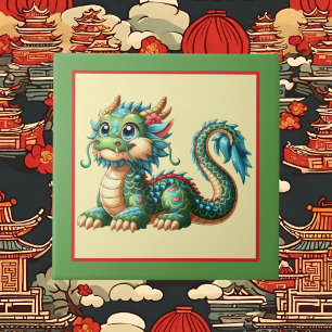 Cool Chinese dragon lovers Ceramic Tile