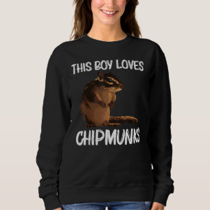 Cool Chipmunk For Boys Kids Squirrel Whisperer Ro Sweatshirt