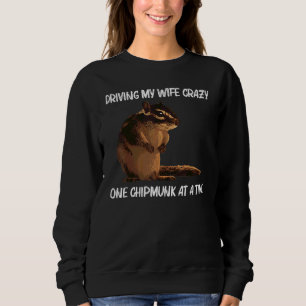 Cool Chipmunk For Men Dad Squirrel Whisperer Rode Sweatshirt