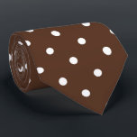 cool chocolate polka dot pattern tie<br><div class="desc">cool chocolate polka dot pattern neck tie</div>