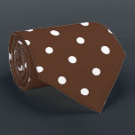 cool chocolate polka dot pattern tie<br><div class="desc">cool chocolate polka dot pattern neck tie</div>