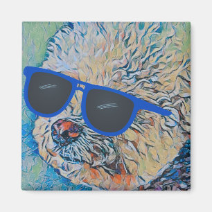 Cool 'Chon the Bichon Magnet