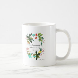 Cool Christian Art - 1 Peter 5:7 Coffee Mug