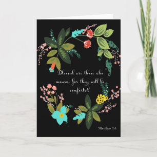 Cool Christian Art — Matthew 5:4 Holiday Card