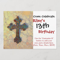 Cool Christian Cross Circle Mosaic Pattern