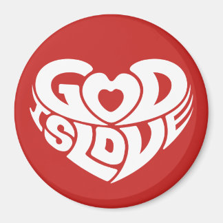 Cool Christian God Is Love Bible Verse Scripture Magnet