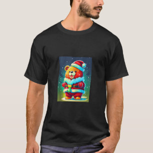 Cool Christmas Santa Clause Gummy Bear Candy in St T-Shirt