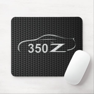 Cool Chrome Carbon Fibre Design Mouse Pad