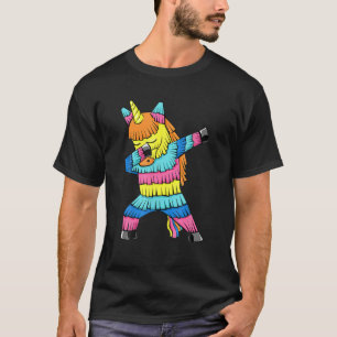 Cool Cinco De Mayo Unicorn Dabbing Pinata Funny Bo T-Shirt