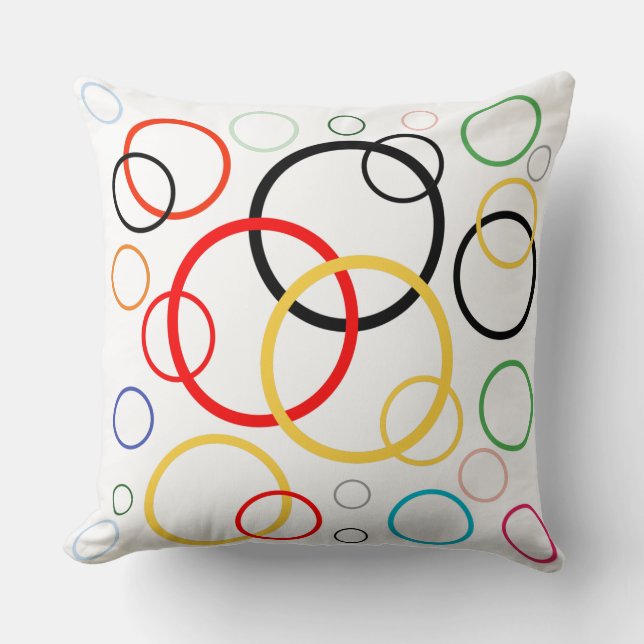 cool circle pattern for christmas cushion (Front)