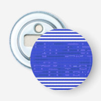 Cool Circuit Blue Geometric Stripes