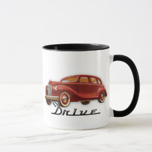 Cool Classic Car Driver Retro Auto Mug