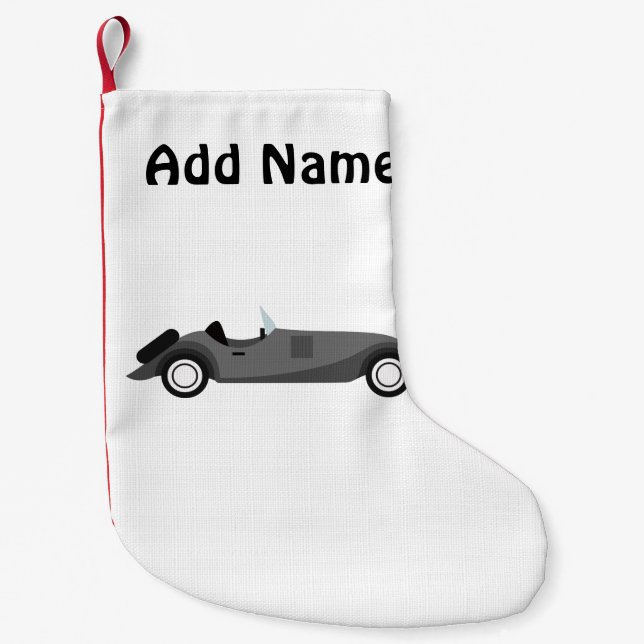 Cool Classic Car Small Christmas Stocking (Front)