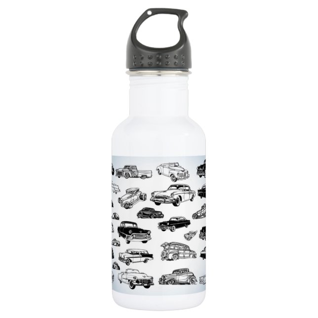 Cool Classic Cars 532 Ml Water Bottle (Front)