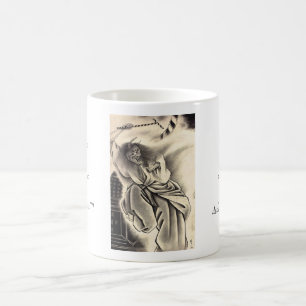 Cool classic vintage japanese demon ink tattoo coffee mug