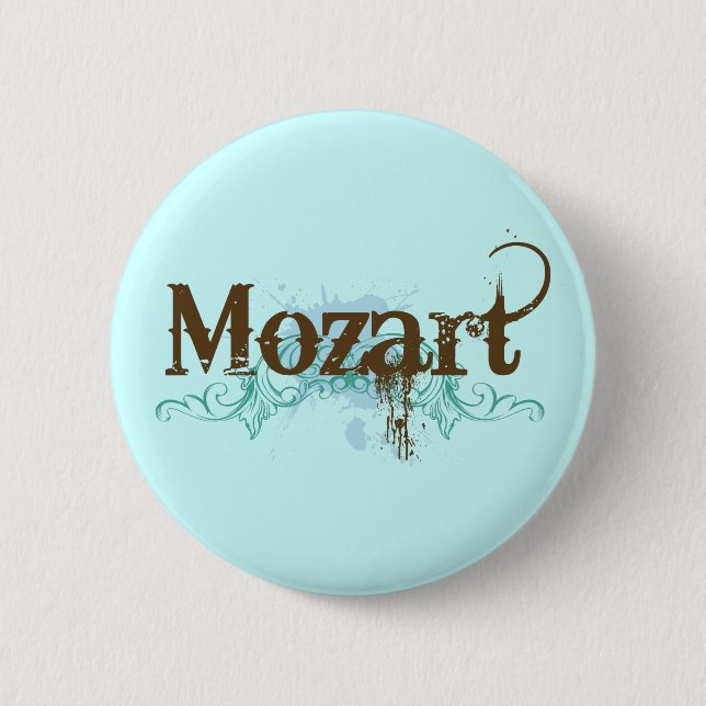 Cool Classical Mozart Button (Front)