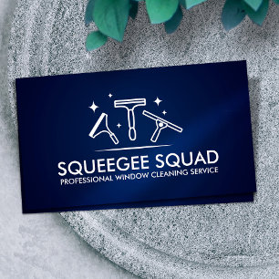 Cool Clean Window Cleaning Services Business Card