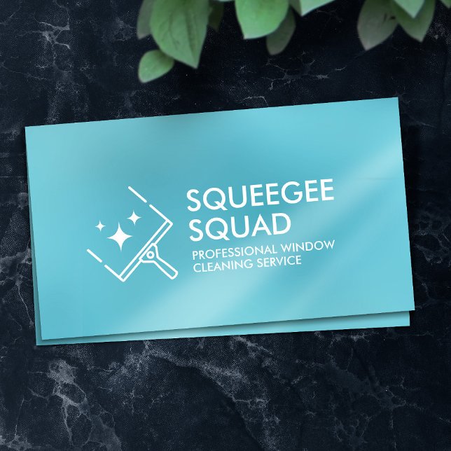 Cool Clean Window Cleaning Services Business Card (Creator Uploaded)