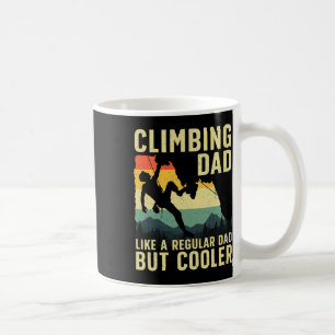 Cool Climbing Art For Men Dad Rock Climber Boulder Coffee Mug