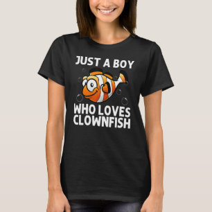 Cool Clownfish For Boys Kids Sea Clown Fish Ocean T-Shirt