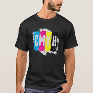 Cool CMYK Printing Printer Expert Designer Teacher T-Shirt