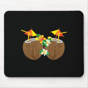 Cool Coconut Drinks Breast Funny Palm Tree Juice D Mouse Pad