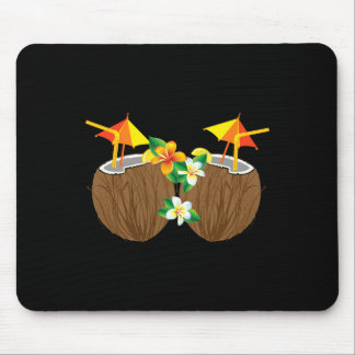 Cool Coconut Drinks Breast Funny Palm Tree Juice D Mouse Pad