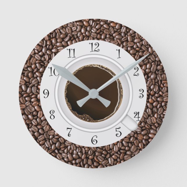 Cool Coffee Kitchen Wall Decor Clocks (Front)