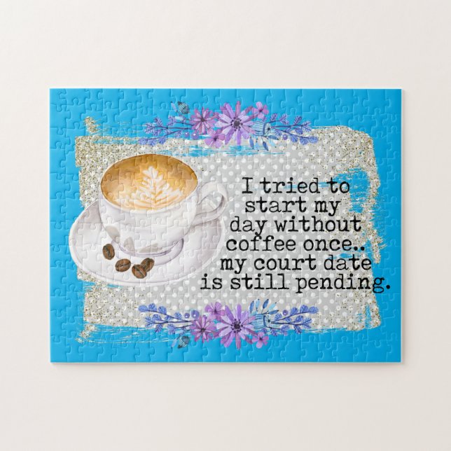 cool coffee lovers word art jigsaw puzzle (Horizontal)