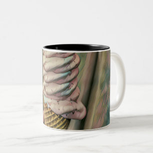 Cool cold freezing ice cream Two-Tone coffee mug