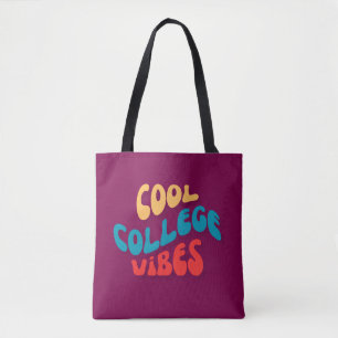 COOL COLLEGE VIBES BOHO TOTE BAG