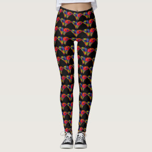 Cool Colorful Butterfly Pattern Custom Style Leggings